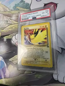 2000 Pokemon Zapdos 23 Promo ERROR PSA 6 - Image 3