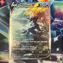Hisuian Samurott V GG51/GG70 Crown Zenith: Galarian Gallery Holo Pokemon TCG - Image 1