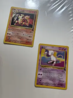 Bundle Of Arcanine Black Star Promo 6 & Mew Black Star Promo 8 Non-holo Pokemon - Image 1