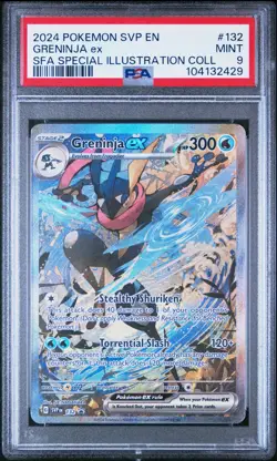 2024 Pokemon TCG SVP EN #132 Greninja ex PSA 9 - Image 1