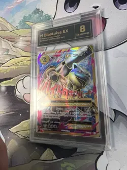 M Blastoise EX Pokemon TCG 2016 Evolutions 102/108 Ultra Rare TCG 8 Near Mint - Image 3