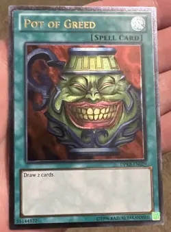 Yugioh Pot of Greed Ultimate Rare DPKB-EN029 Unlimited Edition NM - Image 1