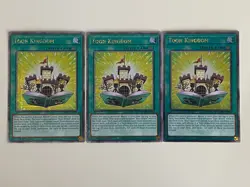 Yugioh Toon Kingdom x 3 - 1st QCR Quarter Century Secret Rare NM - Free Holo - A - Image 1
