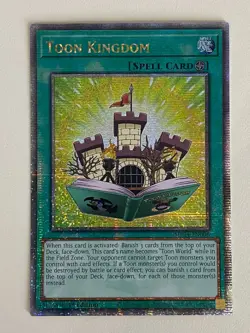 Yugioh Toon Kingdom x 3 - 1st QCR Quarter Century Secret Rare NM - Free Holo - A - Image 3