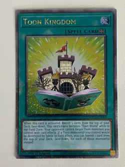 Yugioh Toon Kingdom x 3 - 1st QCR Quarter Century Secret Rare NM - Free Holo - A - Image 4