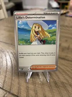 Lillie’s Determination 119/132 Mega Evolution Non Holo NM Card Pokemon Trainer - Image 1