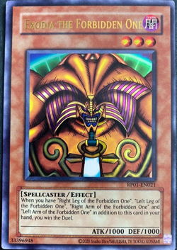 Exodia the Forbidden One RP01-EN021 Ultra Rare Retro Pack YuGiOh TCG Card - Image 1