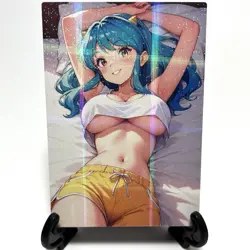 Urusei Yatsura Lum Sexy Hot Anime Waifu Girl Doujin Lewd Goddess Story Art Card - Image 2