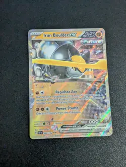 Iron Boulder ex 099/162 - Ultra Rare Holo - Temporal Forces Pokemon Card NM - Image 1