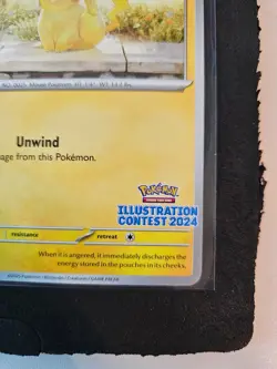 Pikachu SVP214 Illustration Contest 2024 Promo Pokemon Card SV - Image 5
