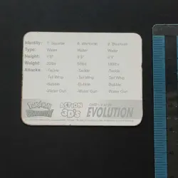 Kamex 3D Evolution Card / Advanced Generation Zan Pokemon Lenticular Squirrel Ka - Image 5