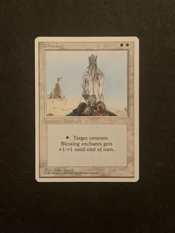 Magic: The Gathering Blessing MTG Core Set 4th Edition 1997 NM - Image 1