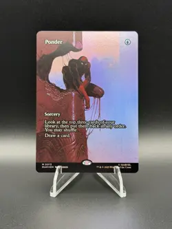 MTG Marvel’s Spider-Man Ponder (Borderless) - Marvel Eternal-Legal (MAR) - FOIL - Image 1
