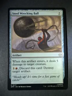 🧙🔥Steel Wrecking Ball Marvel's Spider-Man SPM MTG Magic The Gathering 177🧙🔥 - Image 1