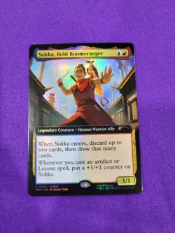 MTG Sokka, Bold Boomeranger EA Foil Magic Con Atlanta 2025 Promo - Image 1