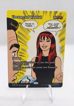 MTG - Unexpected Windfall - Borderless - Marvels Spiderman - Non Foil - NM - Image 1