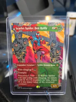 Scarlet Spider, Ben Reilly FOIL (Borderless) #0214 MTG Marvel's Spider-Man Magic - Image 1