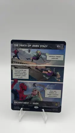 MTG The Death of Gwen Stacy 0223 Foil (Borderless) Marvel's Spider-Man NM SPM - Image 1