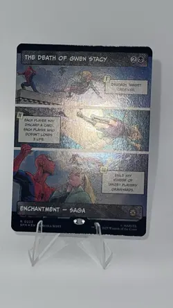 MTG The Death of Gwen Stacy 0223 Foil (Borderless) Marvel's Spider-Man NM SPM - Image 2