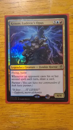 MTG Kraum, Ludevic's Opus Commander 2016 Foil - Image 1
