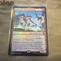 MTG Spinneret and Spiderling Marvel's Spider-Man Foil #0094 - Image 1