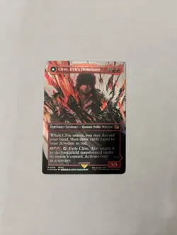 Clive Ifrit's Dominant Borderless Card #0318 Final Fantasy MTG Foil - Image 1