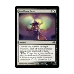 WOTC MtG Eventide Cauldron Haze (U) EX - Image 1
