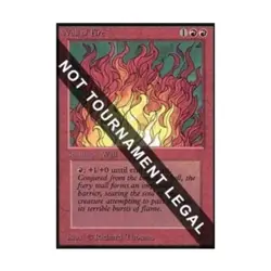 WOTC MtG Collector's Ed Wall of Fire (CE) (U) NM - Image 1