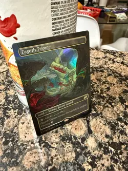 Zagoth Triome IKO MTG 313 FOIL BORDERLESS RARE - Image 1