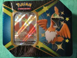 Pokemon TCG Shining Fates Tin - CRAMORANT V - Factory Sealed New - Image 1