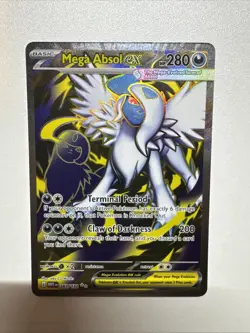 Mega Absol ex Full Art Ultra Rare 161/132 Pokemon Mega Evolution English - Image 1