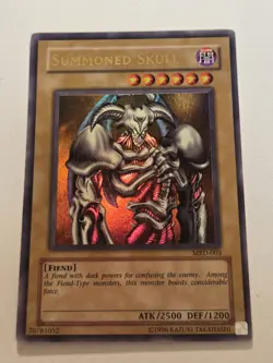 Summoned Skull MRD-003 Foil Bleed Yugioh 2002 Metal Raiders Unlimited NM/M - Image 1