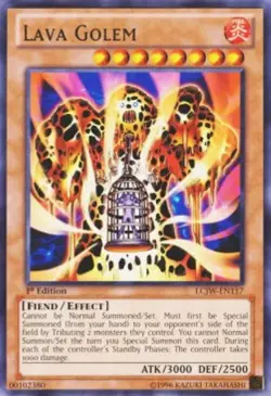 Lava Golem - LCJW-EN117 - Rare 1st Edition - Yugioh TCG Card - Image 1