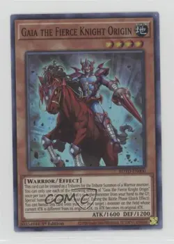 Gaia The Fierce Knight Origin (SR) 1st Ed. YuGiOh Rise of Duelist #ROTD-EN000 - Image 1