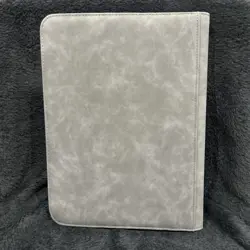TCGGuard Trading Card Binder Gray Faux Leather - EXTREMELY NICE - BRAND NEW! - Image 2