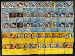 100 Moltres & Zapdos & Articuno R Arte Lot Set Pokemon Japanese Cards W205 - Image 2