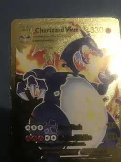 Charizard VMAX hp330 Gold Metal Pokemon Card-Collectible Gift Display！HOT! - Image 1