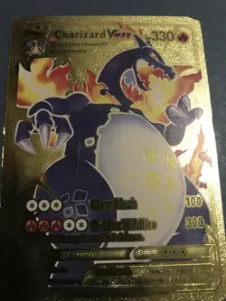 Charizard VMAX hp330 Gold Metal Pokemon Card-Collectible Gift Display！HOT! - Image 4