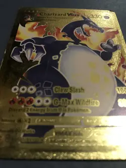 Charizard VMAX hp330 Gold Metal Pokemon Card-Collectible Gift Display！HOT! - Image 5