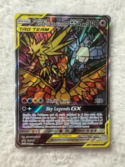 Moltres Zapdos Articuno GX Tag Team SM210 Pokemon Card Black Star Promo NM - Image 1