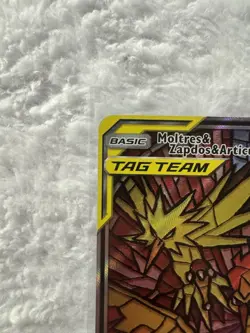 Moltres Zapdos Articuno GX Tag Team SM210 Pokemon Card Black Star Promo NM - Image 3