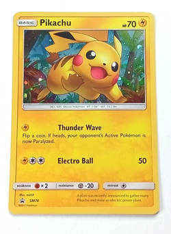 Pikachu SM76 Black Star Promo Holo Pokemon Card 2017 - Image 1