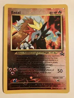 Pokemon: The Third Movie Entei Promo Card 34 + Pichu/Unown A Card - Image 3