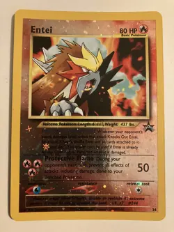 Pokemon: The Third Movie Entei Promo Card 34 + Pichu/Unown A Card - Image 5