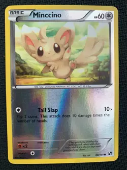 Minccino 88/114 Reverse Holo Pokemon Card - B&W Base Set - 2011 - LP/NM - Image 1