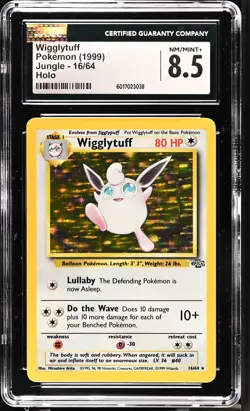 CGC 8.5 Wigglytuff 1999 Jungle 16/64 Holo Pokemon Card - Image 1