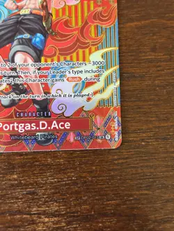 One Piece TCG Card Game Portgas D Ace OP02-013 SP Alternative Art ENG - Image 4
