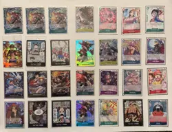 ONE PIECE 28 CARD LOT ALT ART LEADER SUPER RARE LUFFY ZORO YAMATO SANJI LAW KID - Image 1