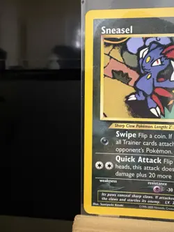 SNEASEL - 24/64 Neo Revelation - Regular Rare - Pokemon TCG Card - 2000 - Image 2