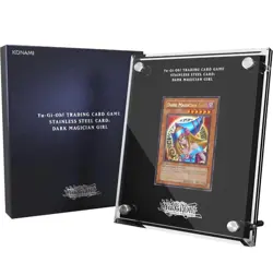 Yu-Gi-Oh! Dark Magician Girl Stainless Steel Card - Limited Numbered Mint Rare - Image 1